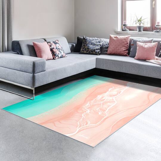 Empire Art Direct 5ft. x 7.5ft. Ethereal Shore I Tapis D'Art Washable Area Rug